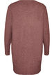 Ribbestrikket cardigan med lommer, Rosa, Packshot image number 1