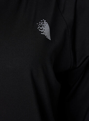 Treningscardigan med hette, Black, Packshot image number 3