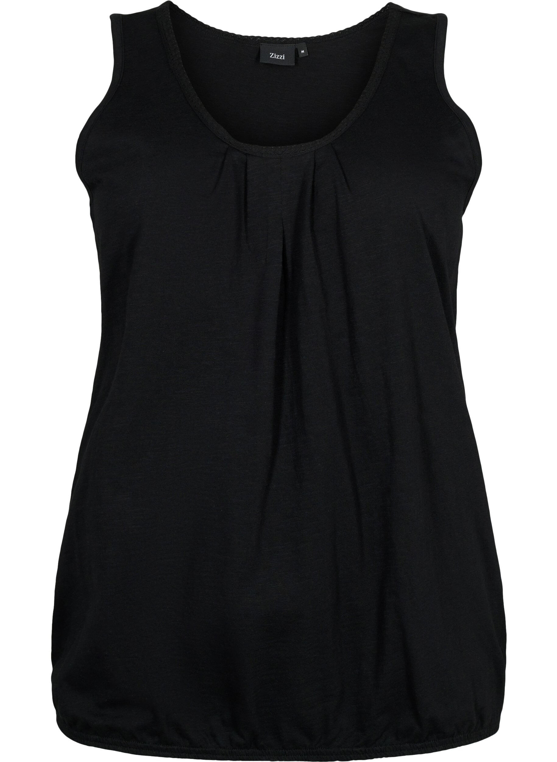 Zizzi Bomullstopp med blondekant, 2 stk., Rosebloom / Black, Packshot image number 3