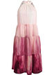 Midikjole med halterneck, Rosa, Packshot image number 0