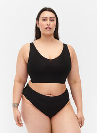 Bomullstruse, 5 stk. med normal høyde i livet, Black, Model