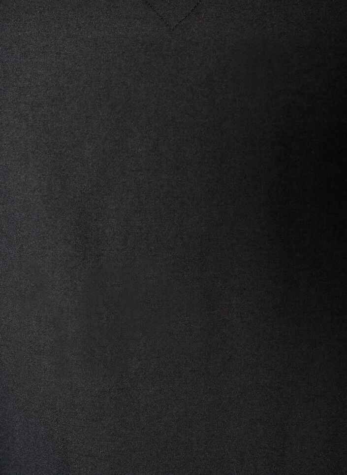Viskosebluse med V-hals, Svart, Packshot image number 2