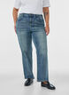 Kiana straight fit jeans med et lett slitt utseende, Bl&aring;, Model image number 2