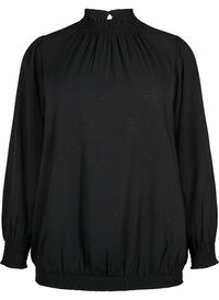 FLASH - langermet bluse med smokk og glitter	