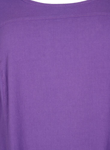 Kortermet kjole i bomull, Deep Lavender, Packshot image number 2