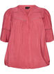 Viskosebluse med legg og ballongeffekt, Rosa, Packshot image number 0