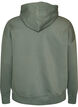 Hettegenser med trykk p&aring; brystet, Gr&oslash;nn, Packshot image number 1