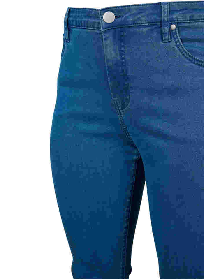 Super slim Amy jeans med høyt liv, Mid Blue, Packshot image number 2