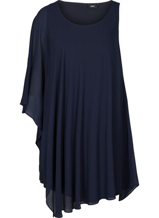 One-shoulder-kjole med A-form, Night Sky, Packshot image number 0