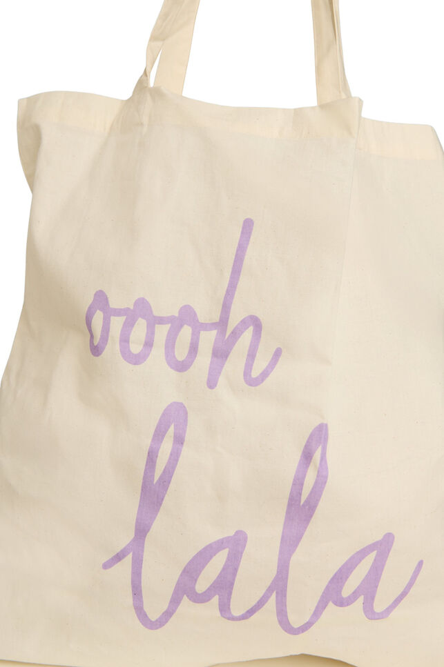 Tote bag med trykk, Lilla, Packshot image number 2
