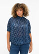 Kortermet smokk bluse med trykk, Dress Bl. Swirl AOP, Model image number 0