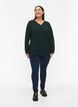 FLASH - Jeggings med bred strikk i midjen, Blå, Model image number 0