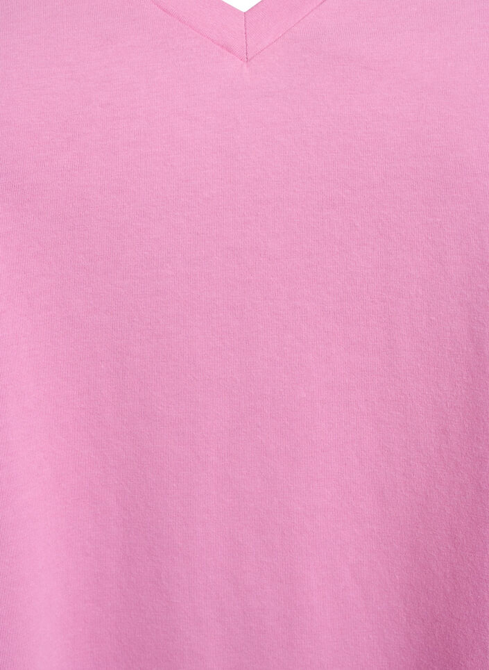 FLASH - V-hals T-skjorte, Rosa, Packshot image number 2