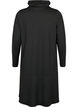Jerseykjole med høy hals og lommer, Svart, Packshot image number 1