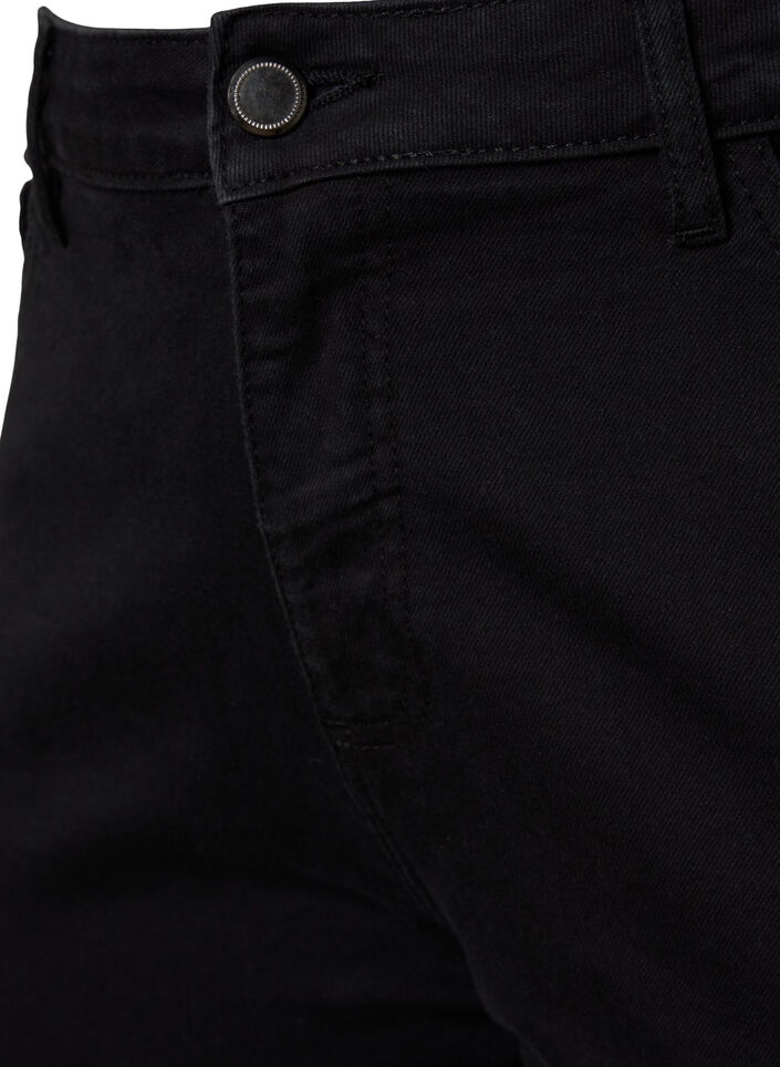 Ellen bootcut jeans med høyt liv, Svart, Packshot image number 2