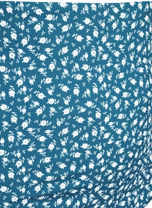 Zizzi Bikinitruse med ekstra høyt liv og blomstermønster, Blå, Packshot image number 2