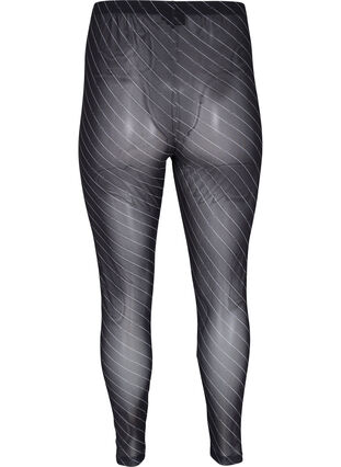 Leggings med mønster i mesh, Black AOP, Packshot image number 1