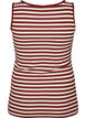 Stripete ribbestrikket singlet, R&oslash;d, Packshot image number 1