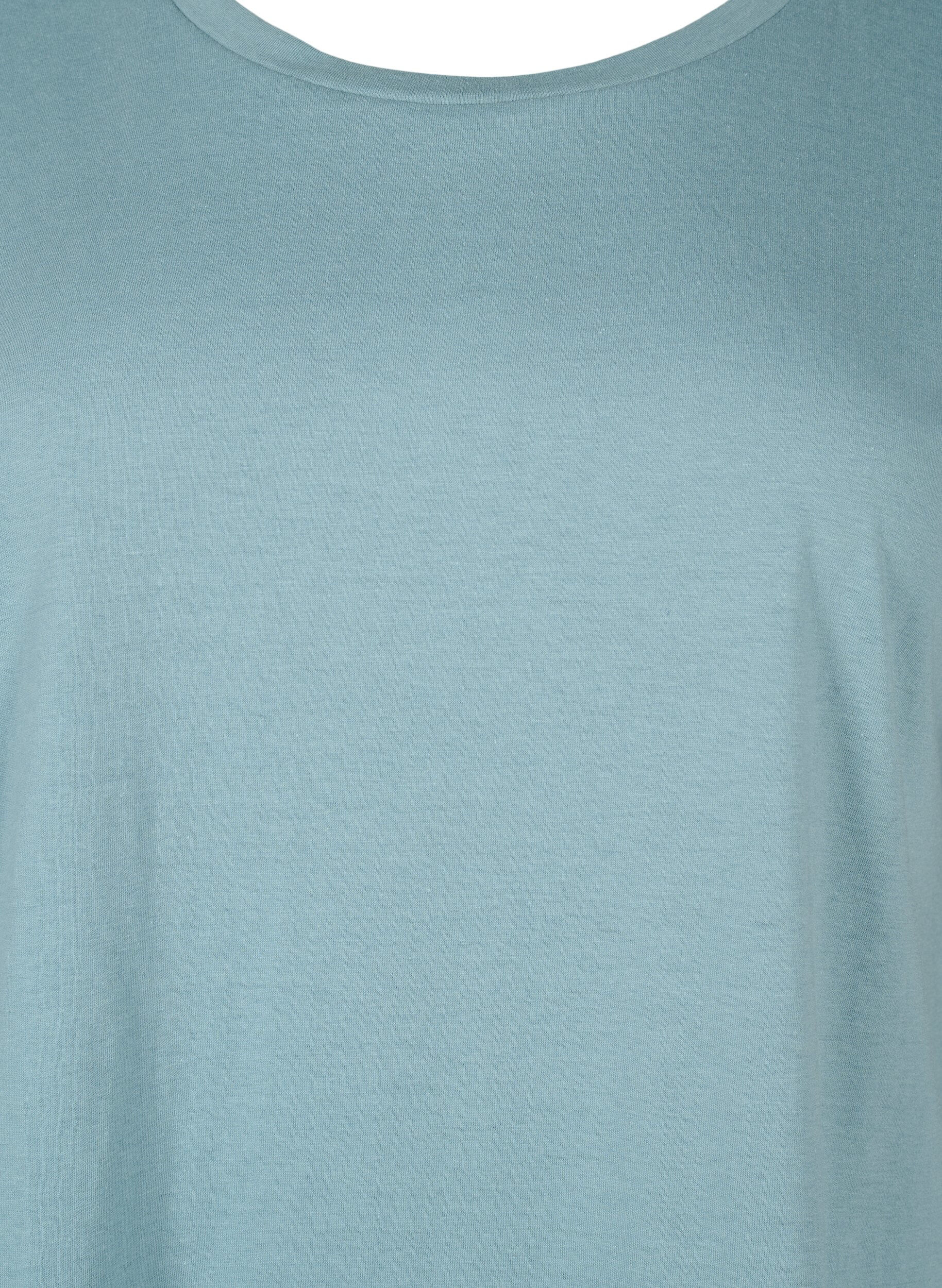 Zizzi 2-pack kortermede T-skjorter, Bl&aring;, Packshot image number 4