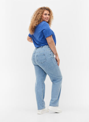 Megan jeans med ekstra høyt liv, Light blue, Model image number 1
