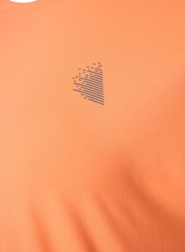 Kortermet trenings T-skjorte, Neon Orange, Packshot image number 2