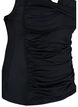 Tankini med draperinger, Svart, Packshot image number 3