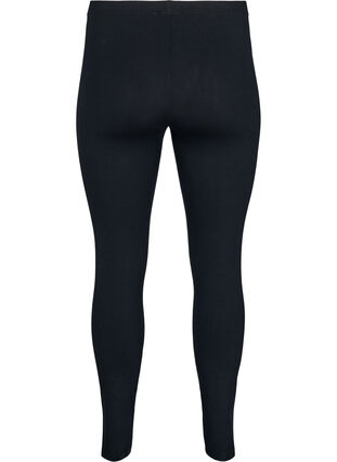 Zizzi Basis leggings i viskose, Svart, Packshot image number 1