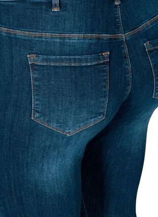 Super slim Amy jeans med høyt liv, Dark Blue, Packshot image number 3