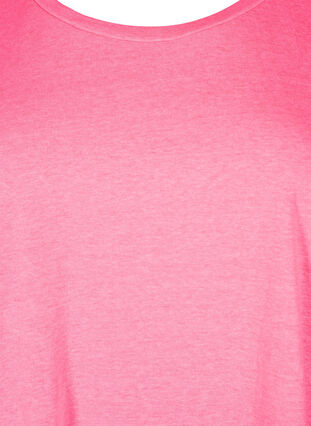 Neonfarget T-skjorte i bomull, Neon pink, Packshot image number 2