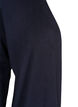Lang strikkecardigan i viskoseblanding, Bl&aring;, Packshot image number 2