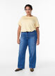 Jeans med forlommer og rette ben, Bl&aring;, Model image number 0