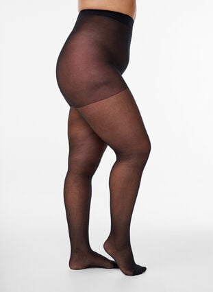 Zizzi 30 denier sklisikre strømpebukser, Svart, Packshot image number 0