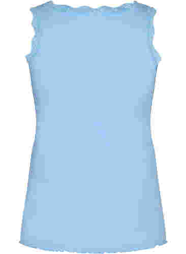 Topp med blondekant, Blue, Packshot image number 1