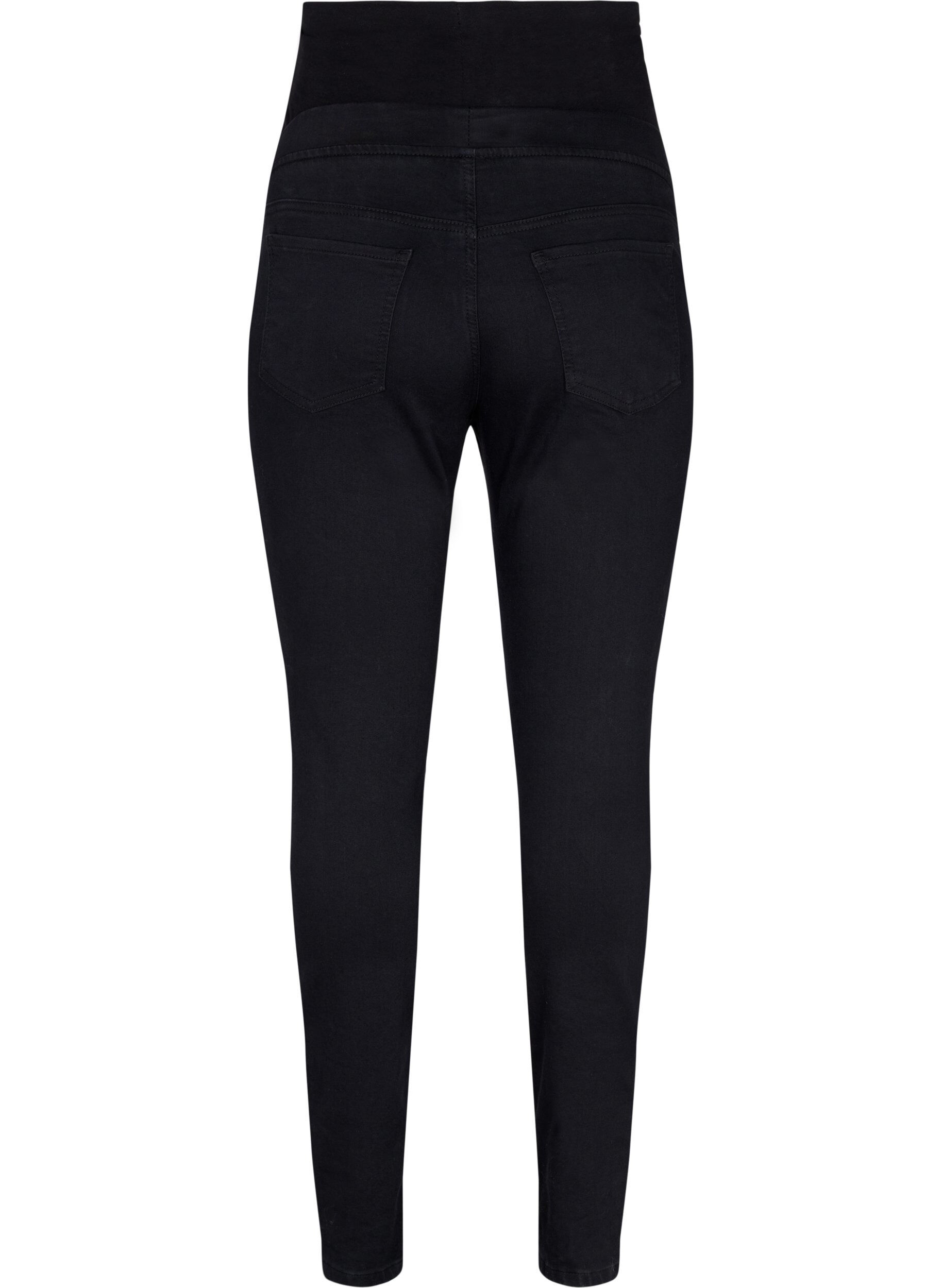 Zizzi Jeggings til gravide i bomullsmiks, Svart, Packshot image number 1