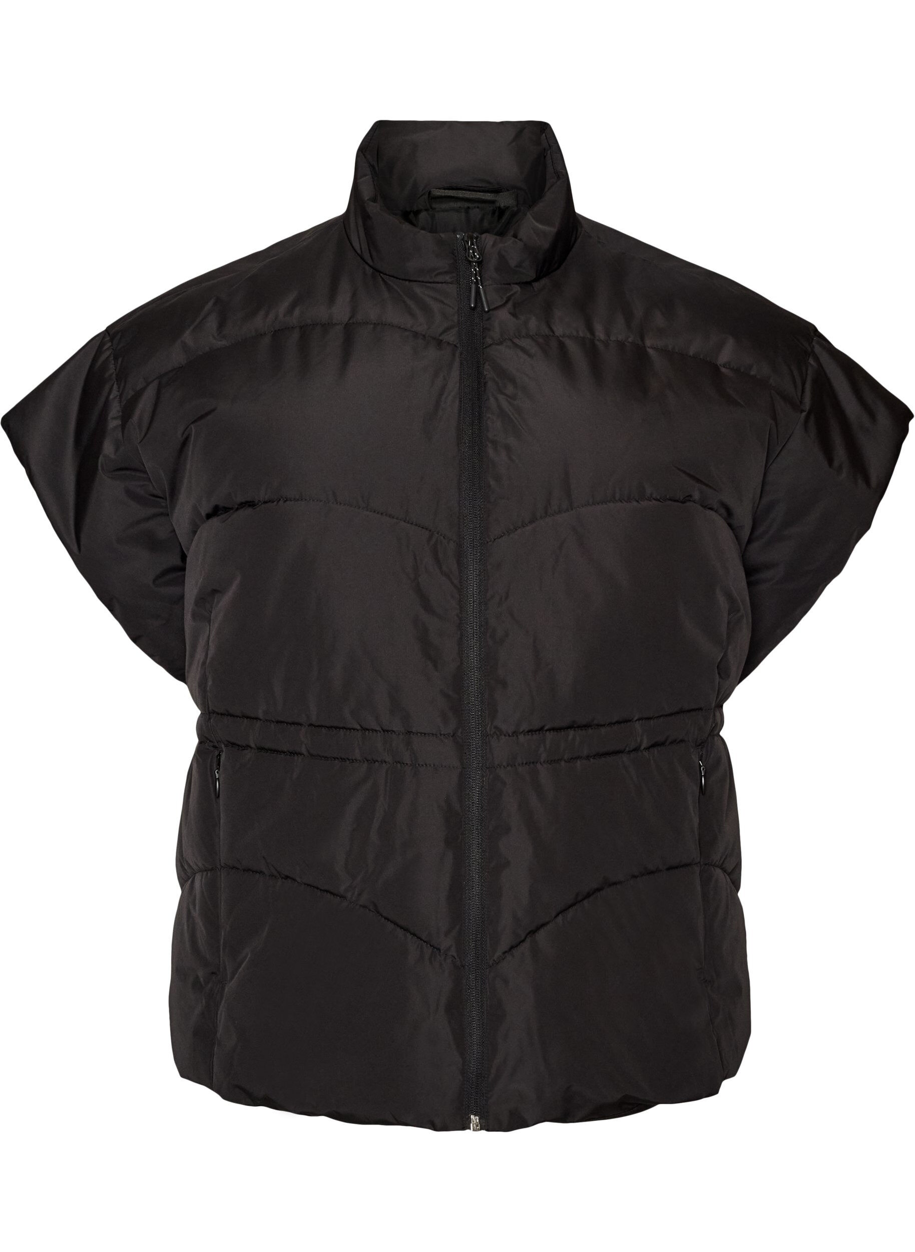 ZizziPuffer vest med justerbar midje, Svart, Packshot image number 0