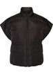 Puffer vest med justerbar midje, Svart, Packshot image number 0