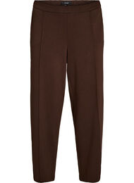 Loose fit jerseybukser med h&oslash;y midje, Brun