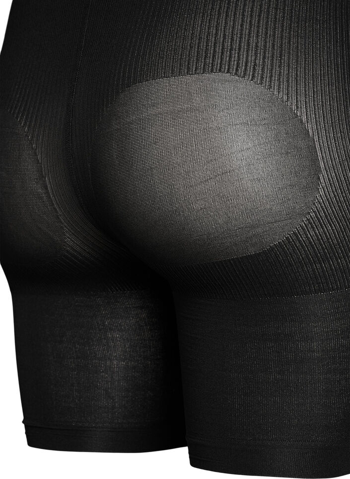 2-pakning push-up shorts i 60 denier med shaping-effekt, Svart, Packshot image number 3