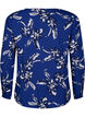 FLASH - bluse med lange ermer og trykk, Navy Blazer Flower, Packshot image number 1