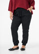Joggebukse i denim med lommer, Svart, Model image number 2