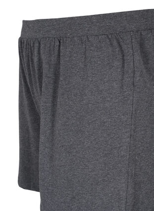 Løse shorts i en bomullsmiks, Dark Grey Melange, Packshot image number 2
