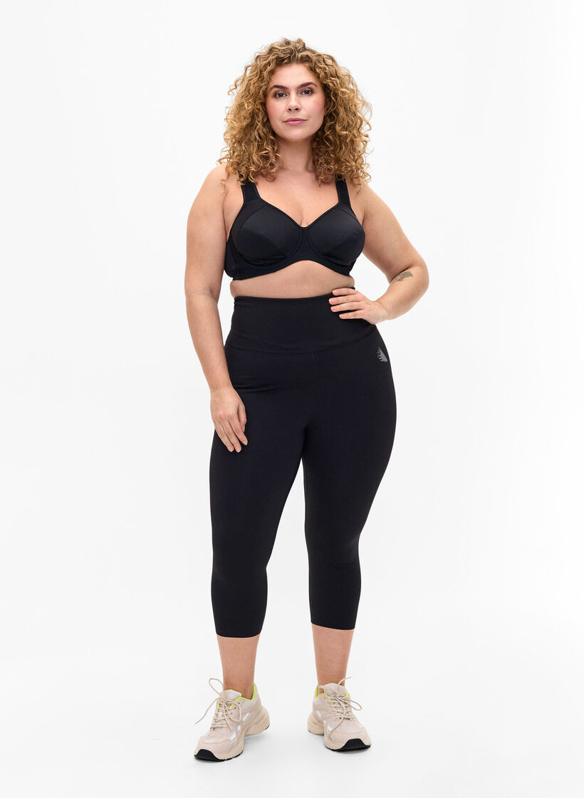CORE, HIGH SUPPORT WIRE BRA - Sportsbh med bøyle, Black, Model