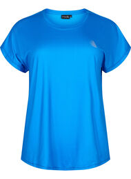 Kortermet trenings T-skjorte, Brilliant Blue