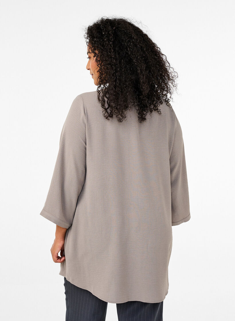 Tunika med 3/4-ermer, Beige, Model image number 2