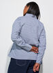 Loose fit rutete skjorte med knytebelte, Bl&aring;, Model image number 2