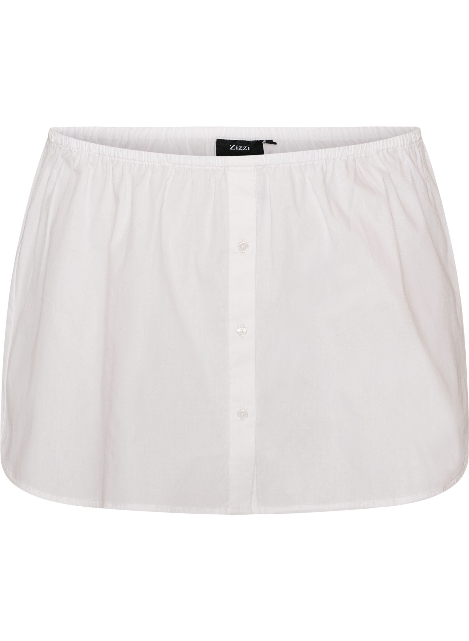ZizziSkjorteforlenger i 100% bomull, Hvit, Packshot image number 0