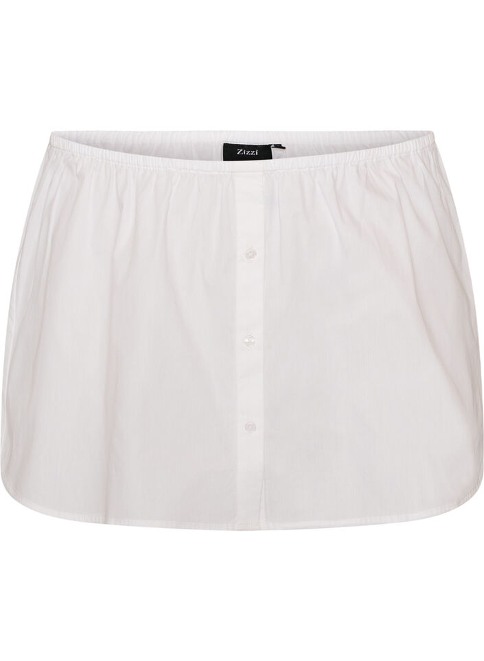 Skjorteforlenger i 100% bomull, Hvit, Packshot image number 0