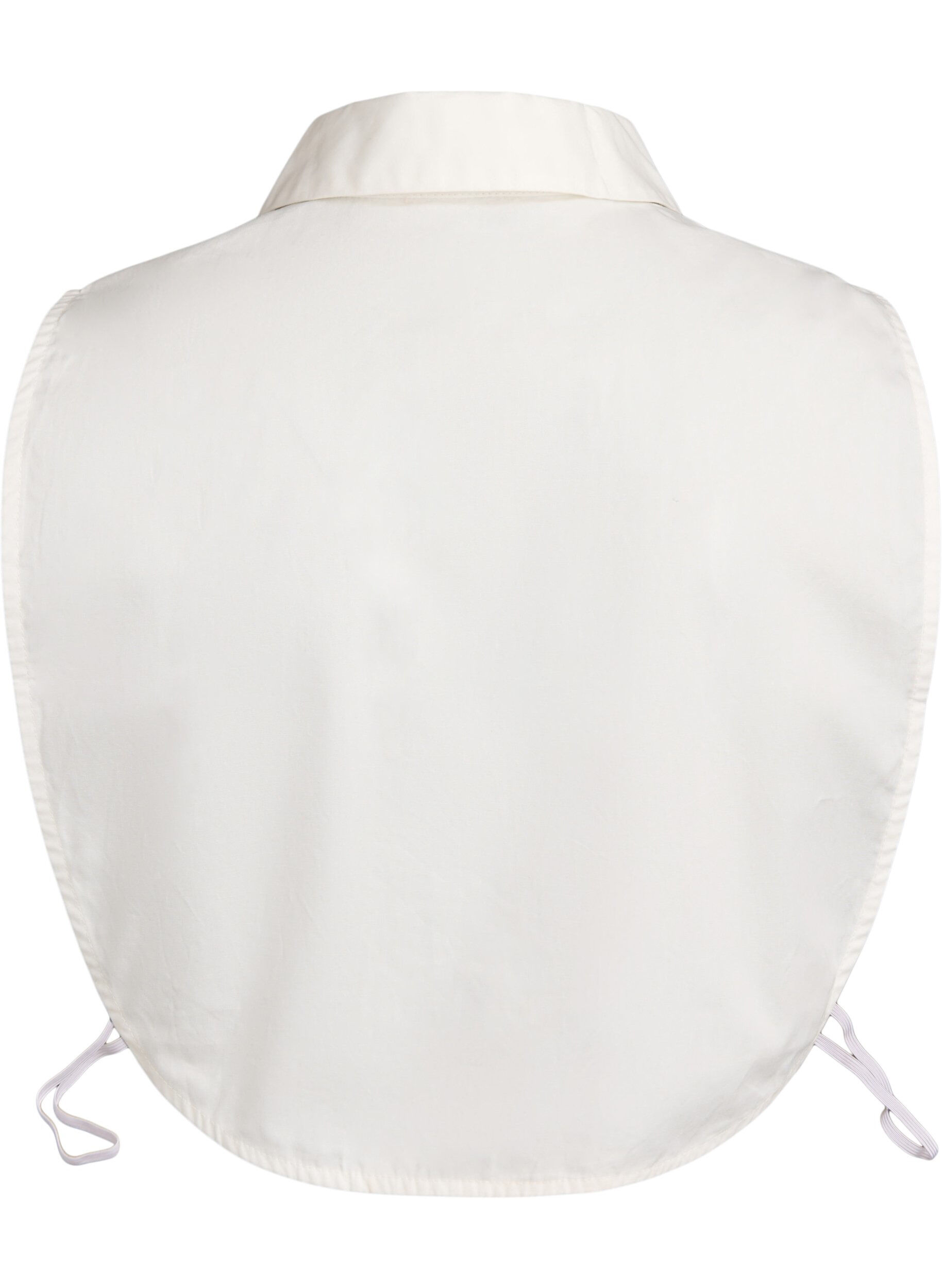 Zizzi Krage med metalldetaljer p&aring; tuppene, Hvit, Packshot image number 1