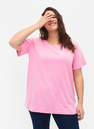 FLASH- T-skjorte med rund hals , Begonia Pink, Model image number 0