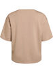Loose fit T-skjorte med halve ermer, Beige, Packshot image number 1